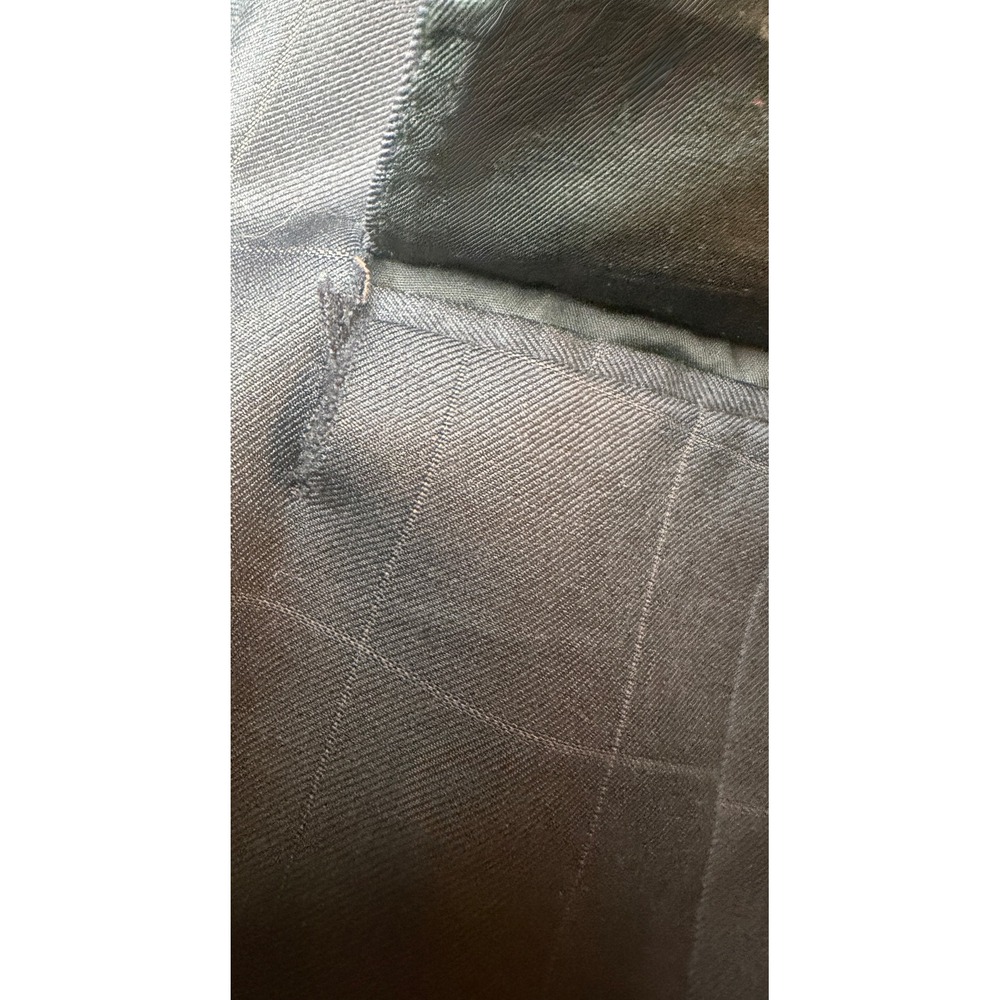 Vtg Burberrys' Men 40R Wool Windowpane Navy Suit Classic Old Money Heritage Icon - Picture 9 of 12